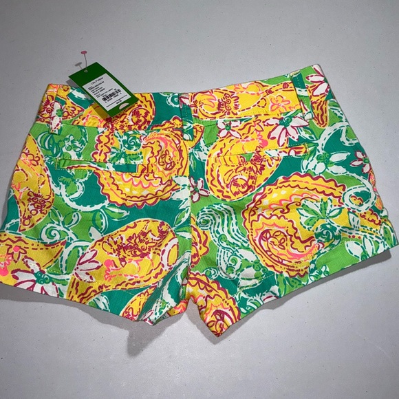 Lilly Pulitzer NWT 🦄 Walsh Shorts Pop Goes the Lemur Size 00 - Picture 5 of 12